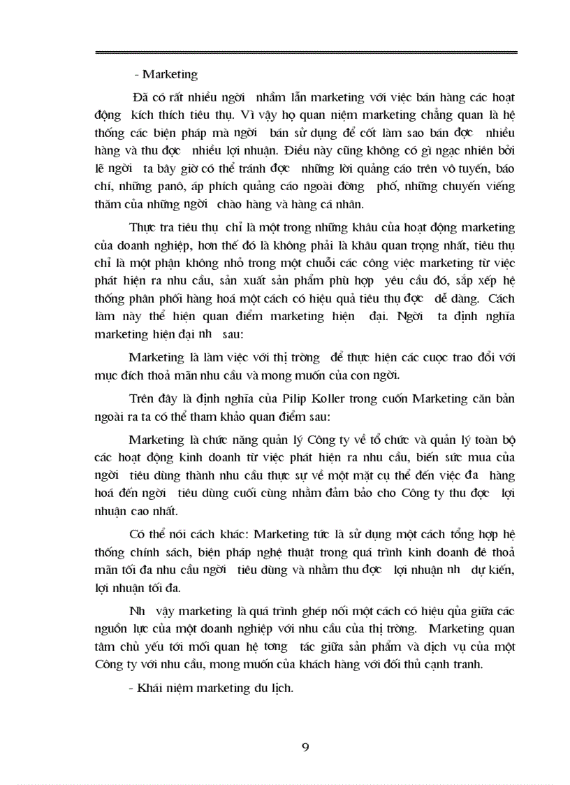 image for page Vấn dụng các chính sách marketing trong kinh doanh du lịch lữ hành ở Chi nhánh công ty du lịch và dịch vụ hồng gai tại Hà Nội