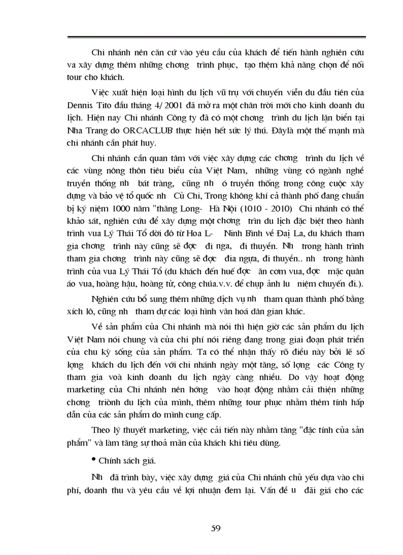 image for page Vấn dụng các chính sách marketing trong kinh doanh du lịch lữ hành ở Chi nhánh công ty du lịch và dịch vụ hồng gai tại Hà Nội