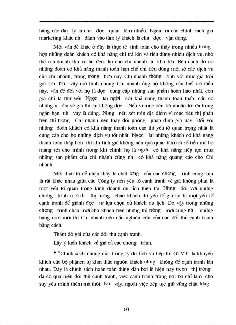 image for page Vấn dụng các chính sách marketing trong kinh doanh du lịch lữ hành ở Chi nhánh công ty du lịch và dịch vụ hồng gai tại Hà Nội