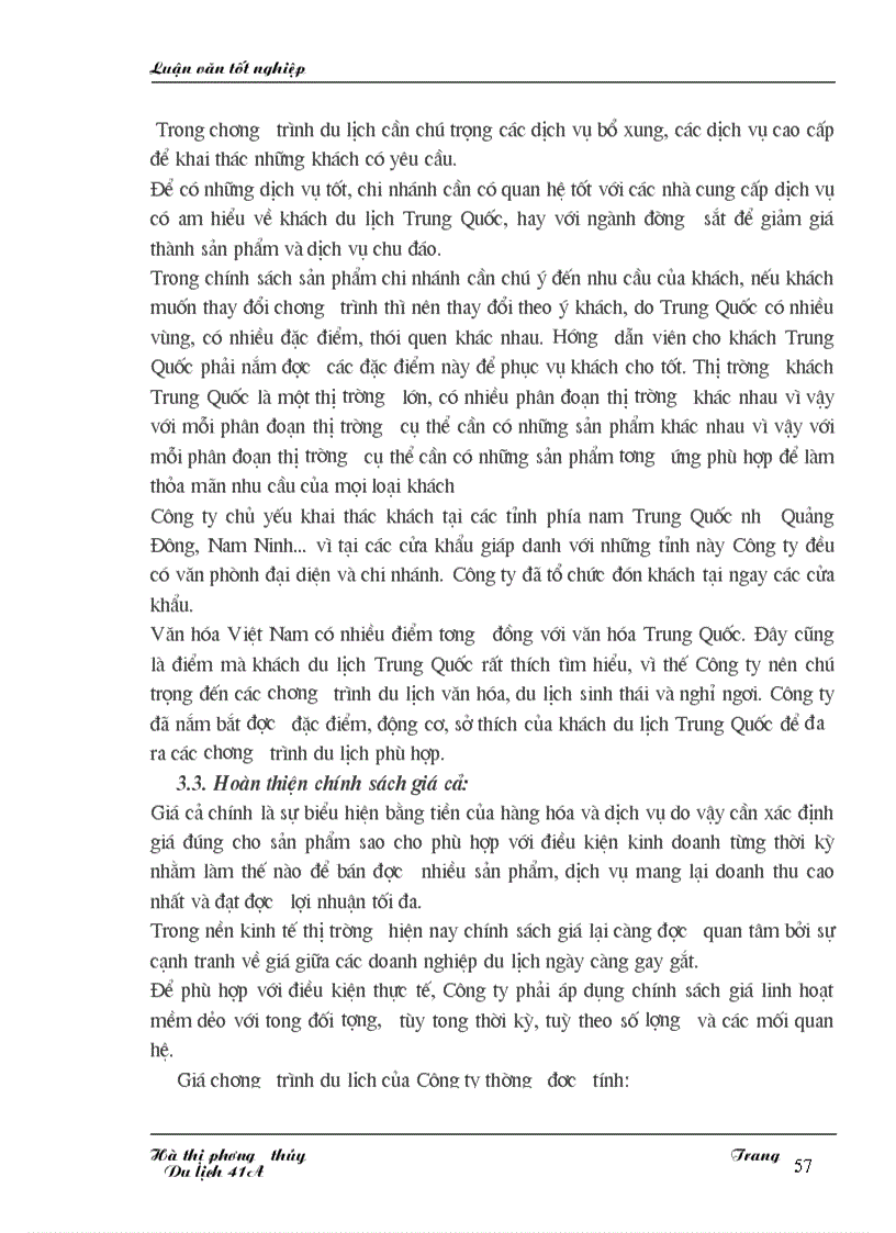 image for page Đặc điểm tiêu dùng của khách du lịch Trung Quốc và các giải pháp khai thác nguồn khách này của Công ty du lịch thanh niên Quảng Ninh