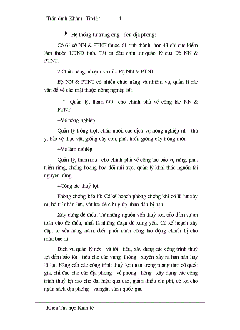 image for page Phân tích và thiết kế hệ thống thông tin quản lý xuất nhập khẩu nông sản tại Bộ NN PTNT