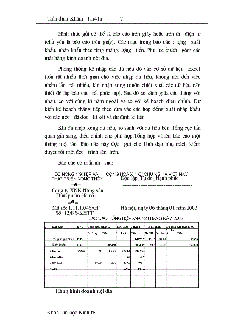 image for page Phân tích và thiết kế hệ thống thông tin quản lý xuất nhập khẩu nông sản tại Bộ NN PTNT