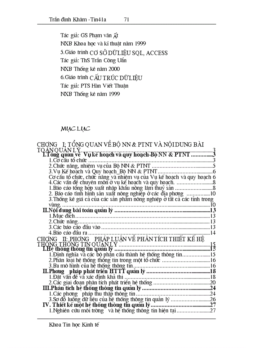 image for page Phân tích và thiết kế hệ thống thông tin quản lý xuất nhập khẩu nông sản tại Bộ NN PTNT