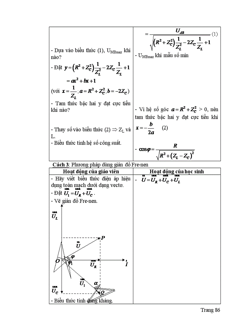 image for page Lựa chọn hệ thống bài tập hướng dẫn giải và giải bài tập vật lý về dòng điện xoay chiều