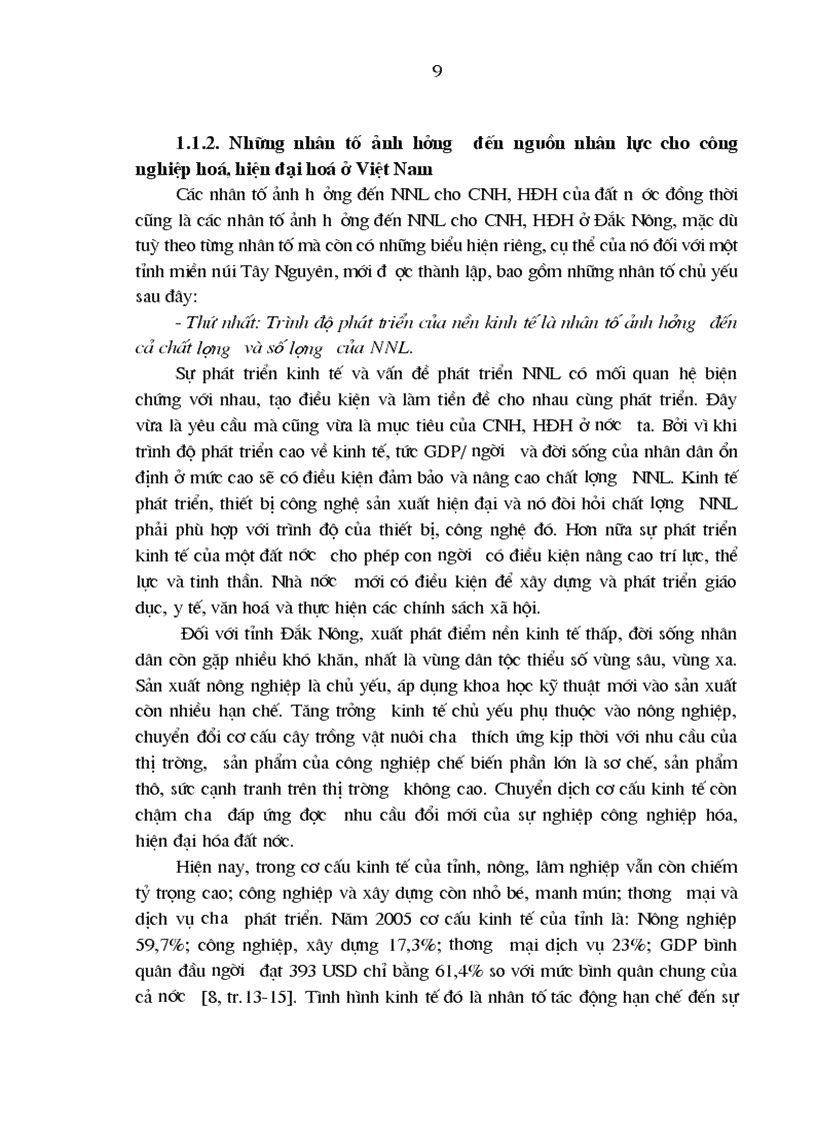 image for page Nguồn nhân lực cho công nghiệp hoá hiện đại hoá ở tỉnh đắk nông