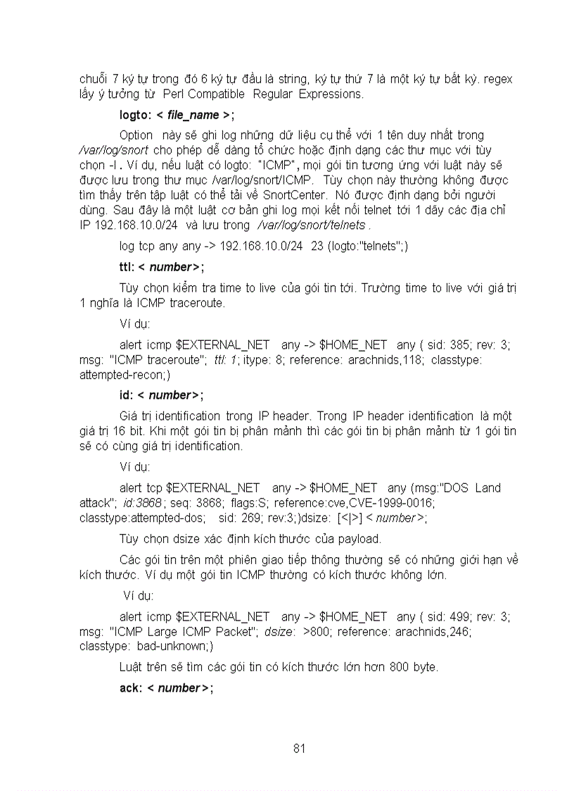 image for page Xây dựng hệ thống phát hiện xâm nhập với Snort cho một hệ thống thông tin