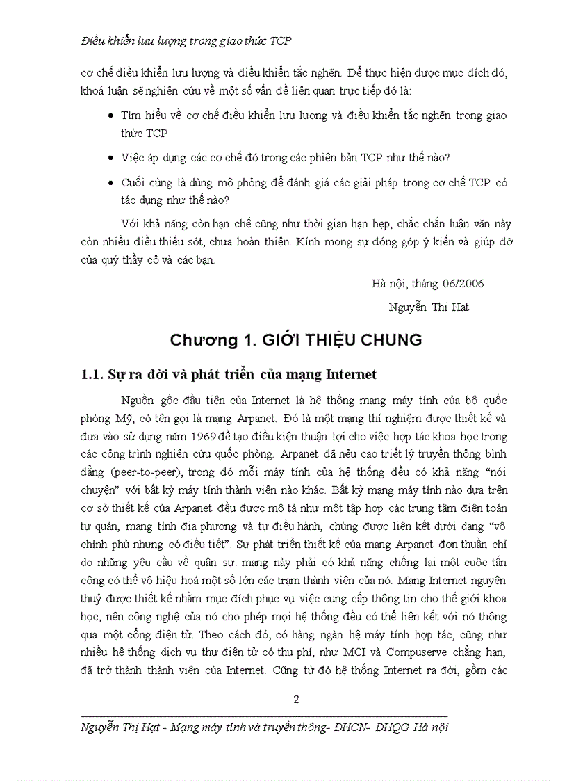 image for page Điều khiển lưu lượng trong giao thức TCP