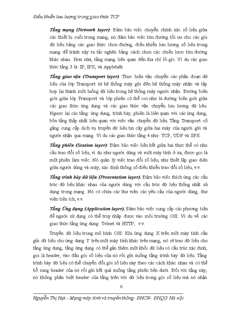 image for page Điều khiển lưu lượng trong giao thức TCP