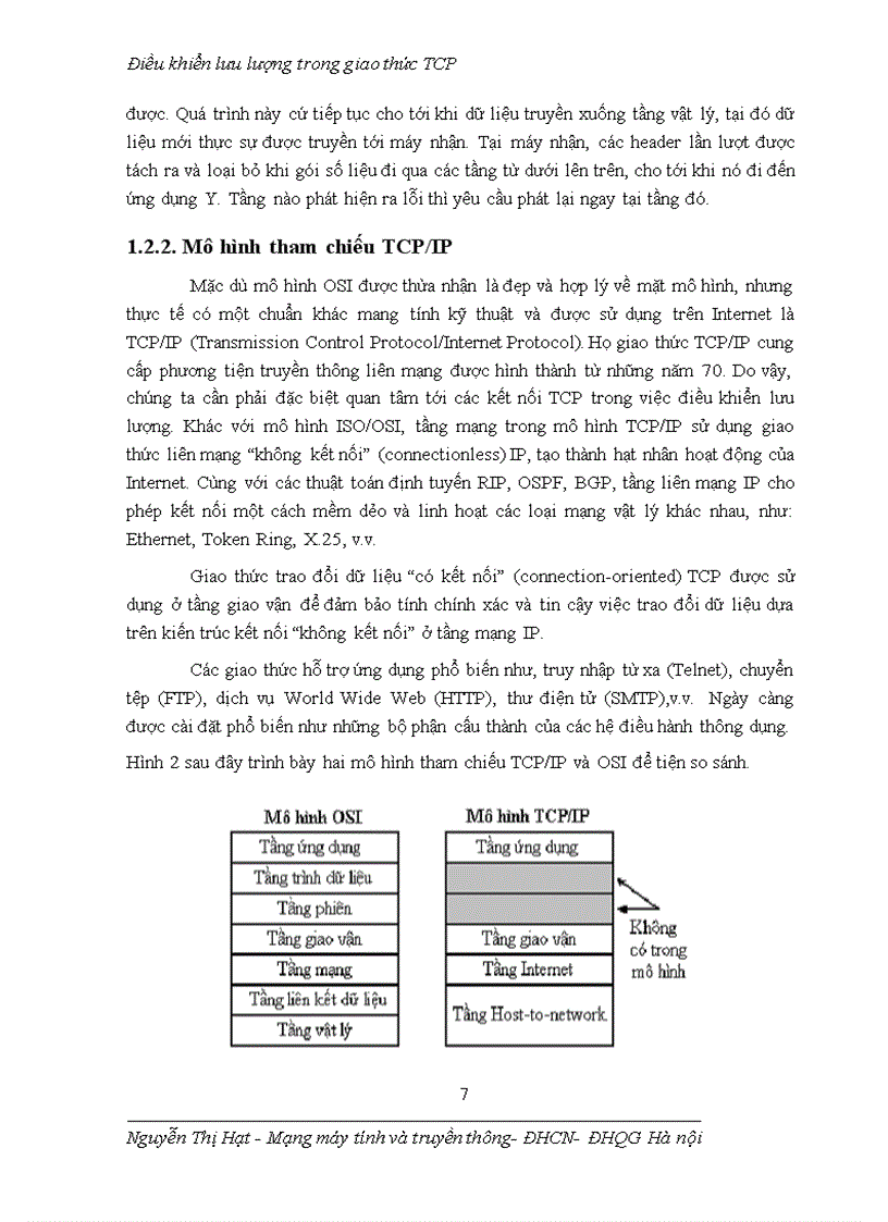 image for page Điều khiển lưu lượng trong giao thức TCP