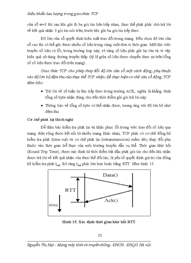 image for page Điều khiển lưu lượng trong giao thức TCP