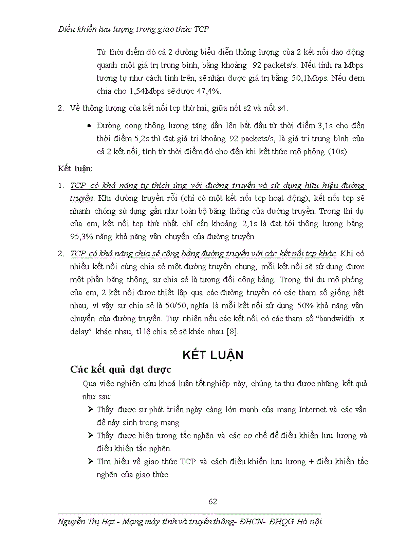 image for page Điều khiển lưu lượng trong giao thức TCP