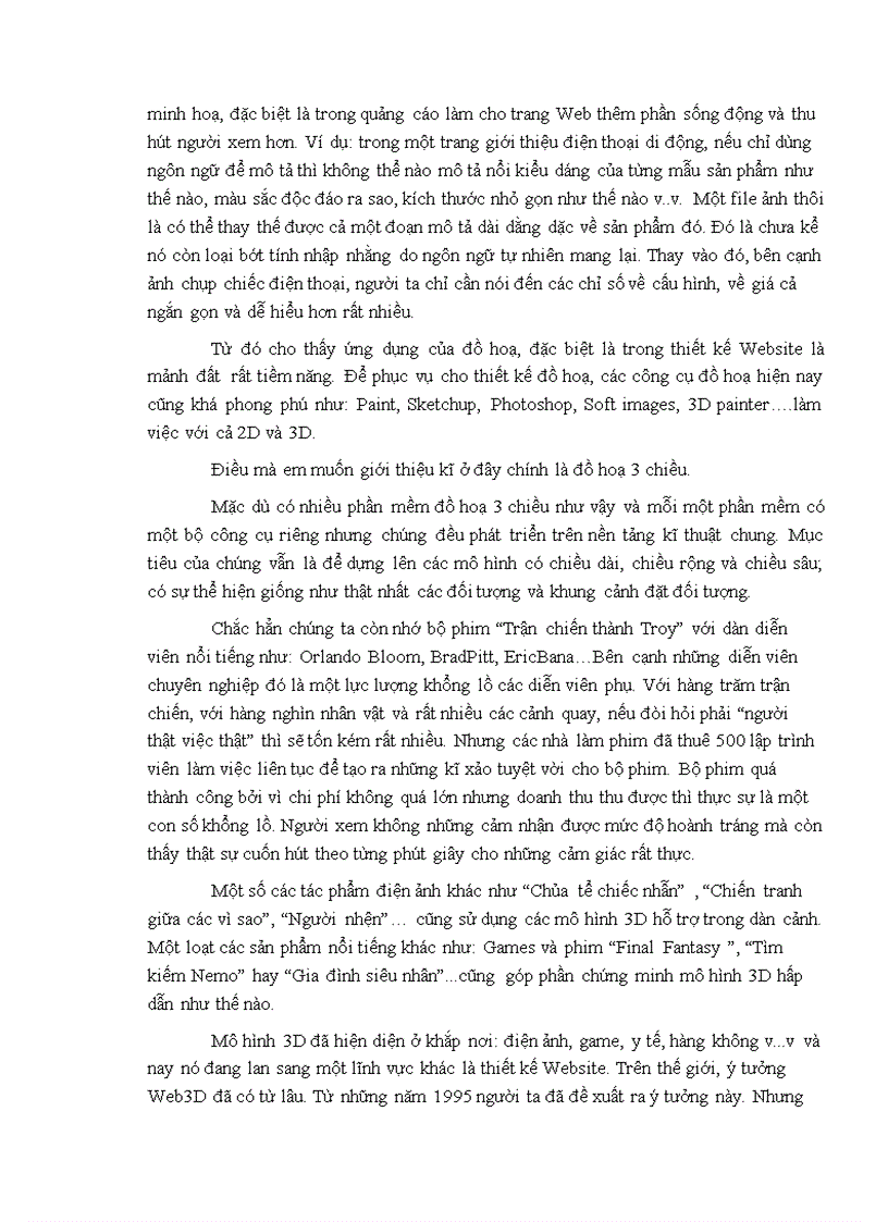 image for page Tìm hiểu một số kĩ thuật xây dựng mô hình 3D và ứng dụng trong tạo lập Web