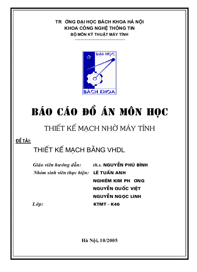 image for page Thiết Kế Mạch Bằng VHDL