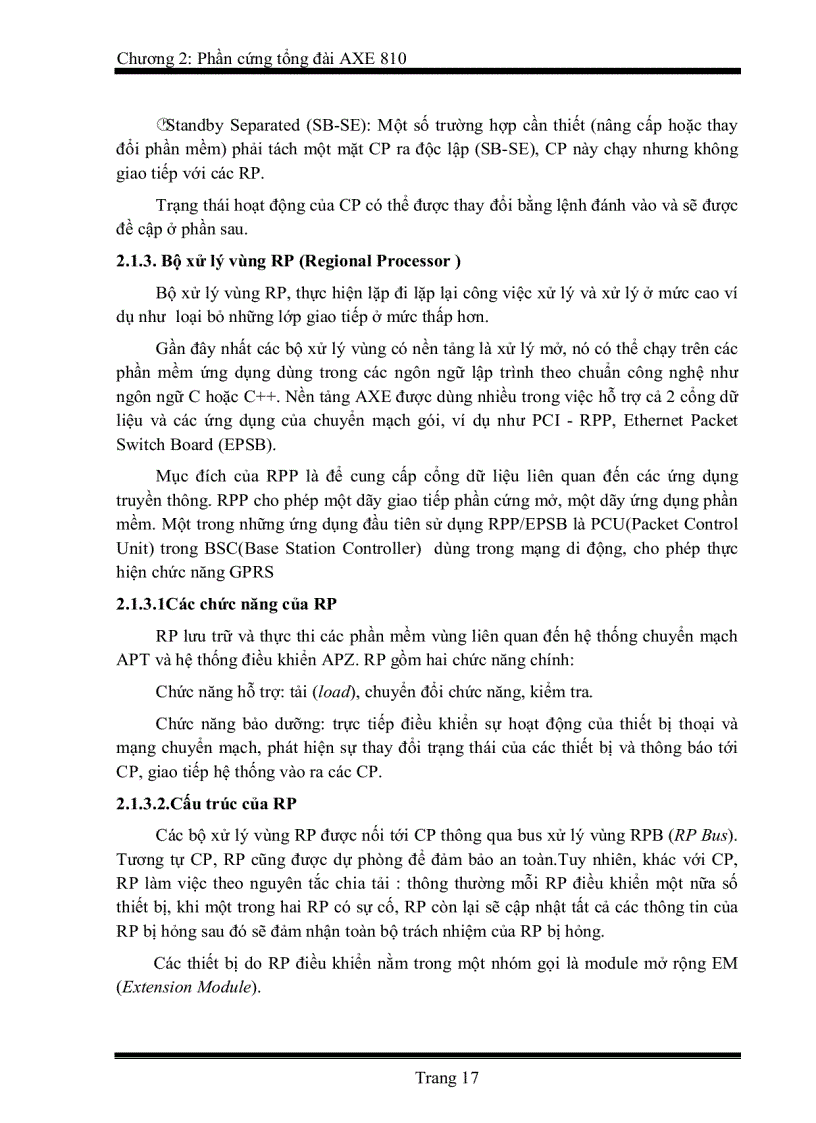 image for page Tìm hiểu phần cứng và vấn đề điều hành bảo dưỡng tổng đài AXE 810