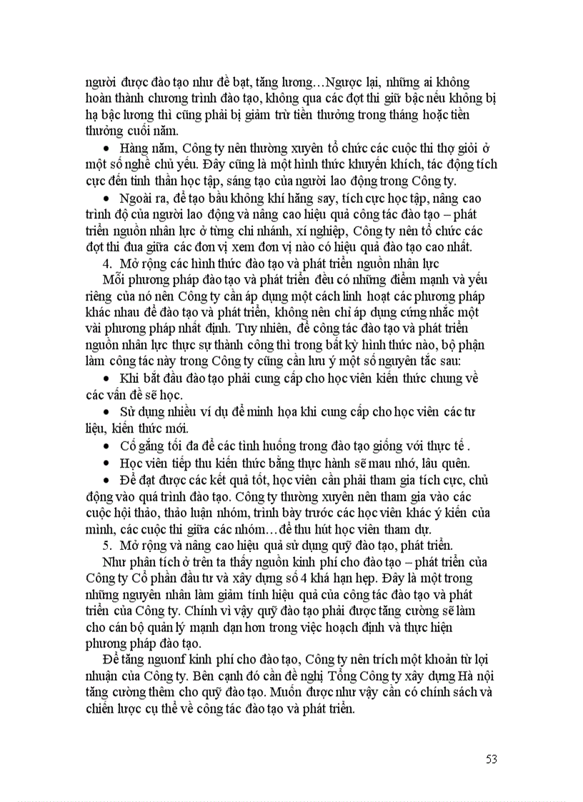 image for page Hoàn thiện công tác đào tạo và phát triển nguồn nhân lực tại Công ty Cổ phần đầu tư và xây dựng số 4