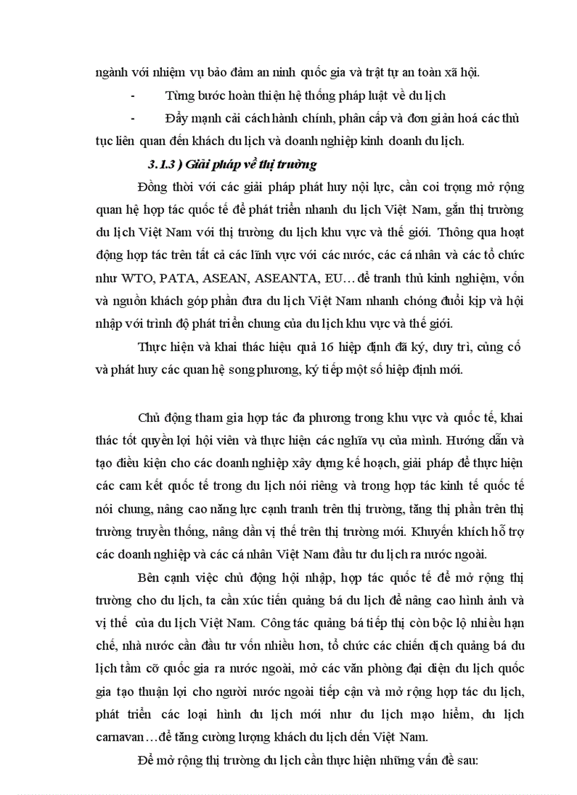 image for page Thực trạng thuận lợi khó khăn và giải pháp phát triển du lịch ở Việt Nam