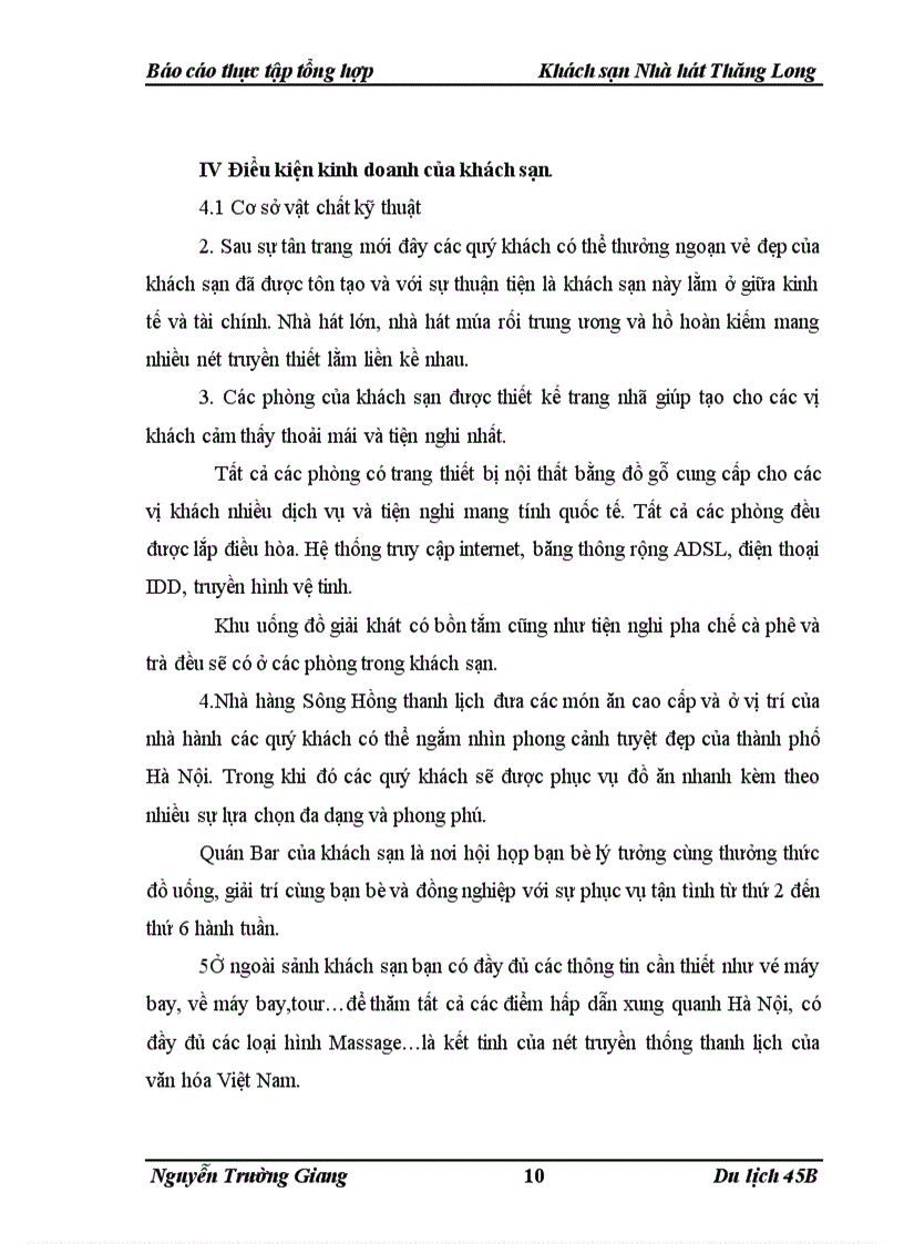image for page Báo cáo thực tập Khách sạn Nhà hát Thăng Long
