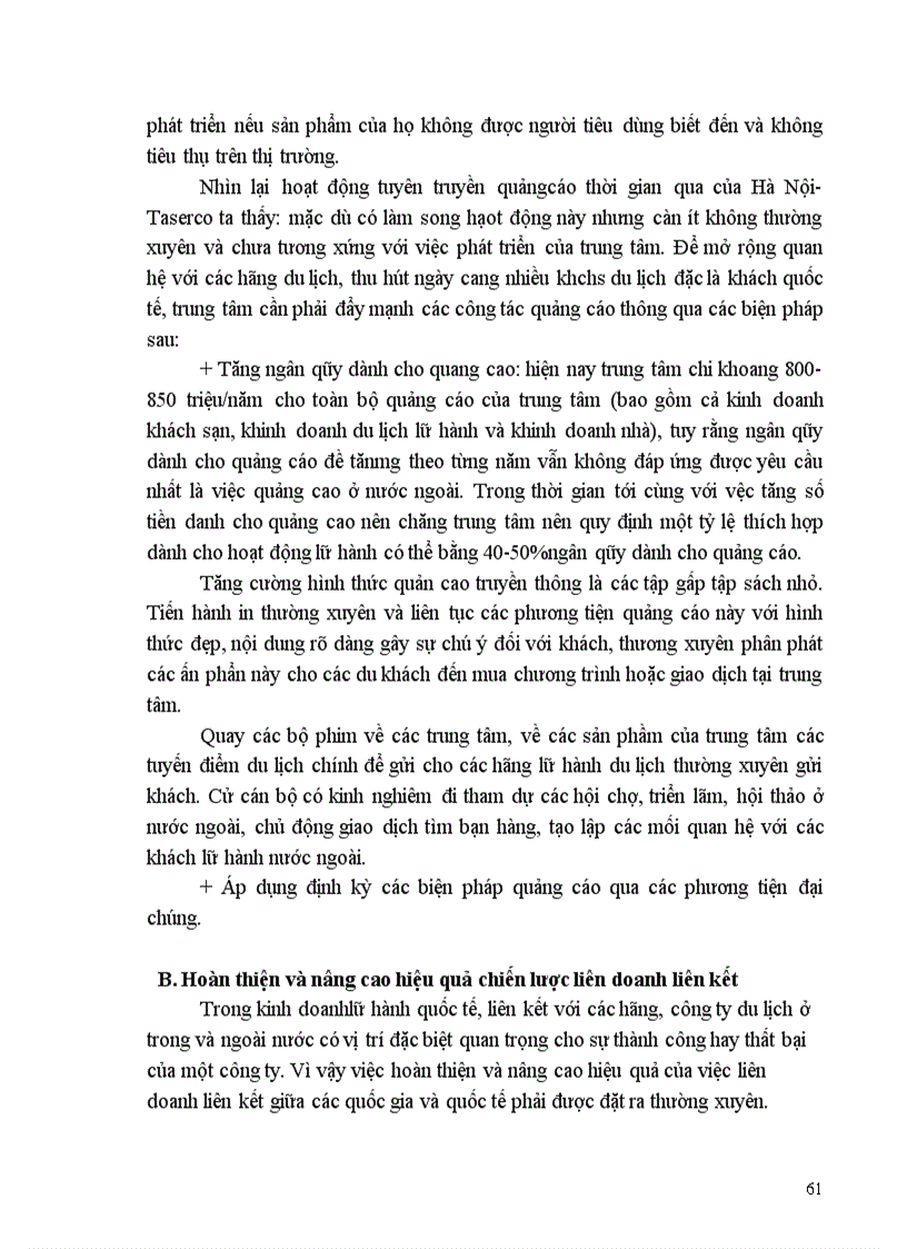 image for page Một số giải pháp nhằm phát triển hoạt động kinh doanh lữ hành quốc tế tại Công ty Du lịch Hà Nội Toserco