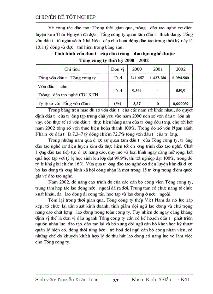 image for page Thực trạng và một số giải pháp nhằm nâng cao hiệu quả các hoạt động đầu tư phát triển của Tổng công ty thép Việt Nam