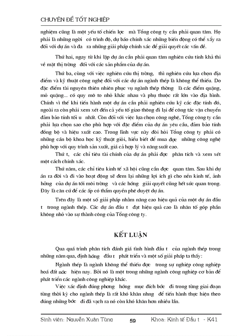 image for page Thực trạng và một số giải pháp nhằm nâng cao hiệu quả các hoạt động đầu tư phát triển của Tổng công ty thép Việt Nam