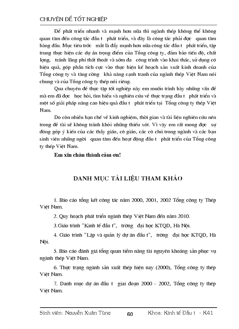 image for page Thực trạng và một số giải pháp nhằm nâng cao hiệu quả các hoạt động đầu tư phát triển của Tổng công ty thép Việt Nam