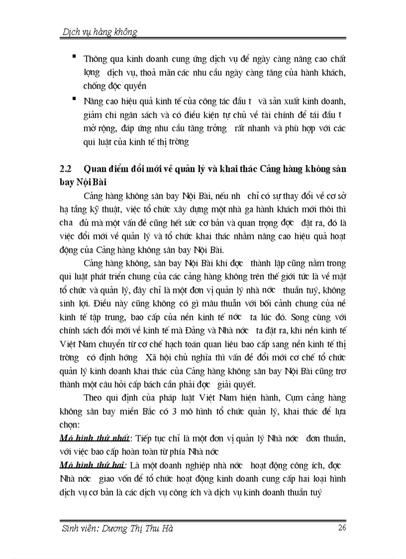 image for page Giải pháp nâng cao hiệu quả kinh doanh sân bay quốc tế Nội Bài