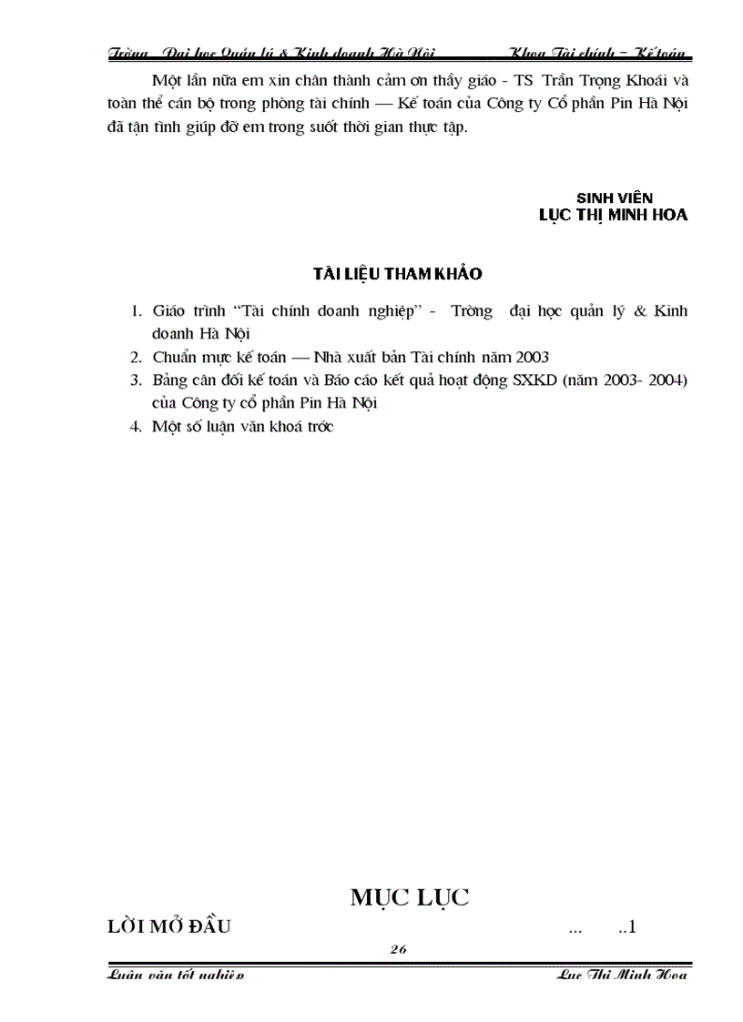 image for page Vốn lưu động và một số giải pháp nhằm nâng cao hiệu quả sử dụng vốn lưu động tại Công ty Cổ phần Pin Hà Nội