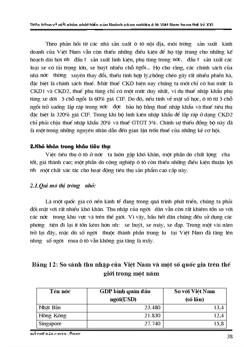 image for page Thực trạng và giải pháp phát triển của Ngành công nghiệp ô tô Việt Nam trong thế kỷ XXI