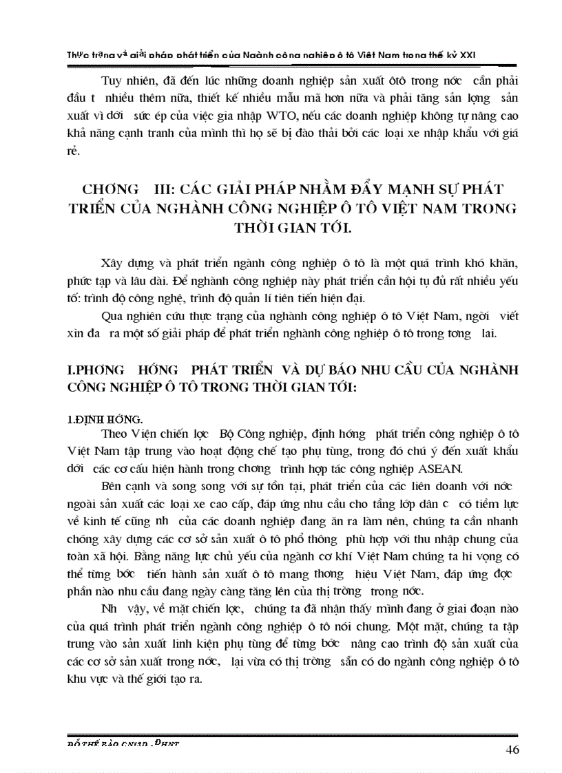 image for page Thực trạng và giải pháp phát triển của Ngành công nghiệp ô tô Việt Nam trong thế kỷ XXI