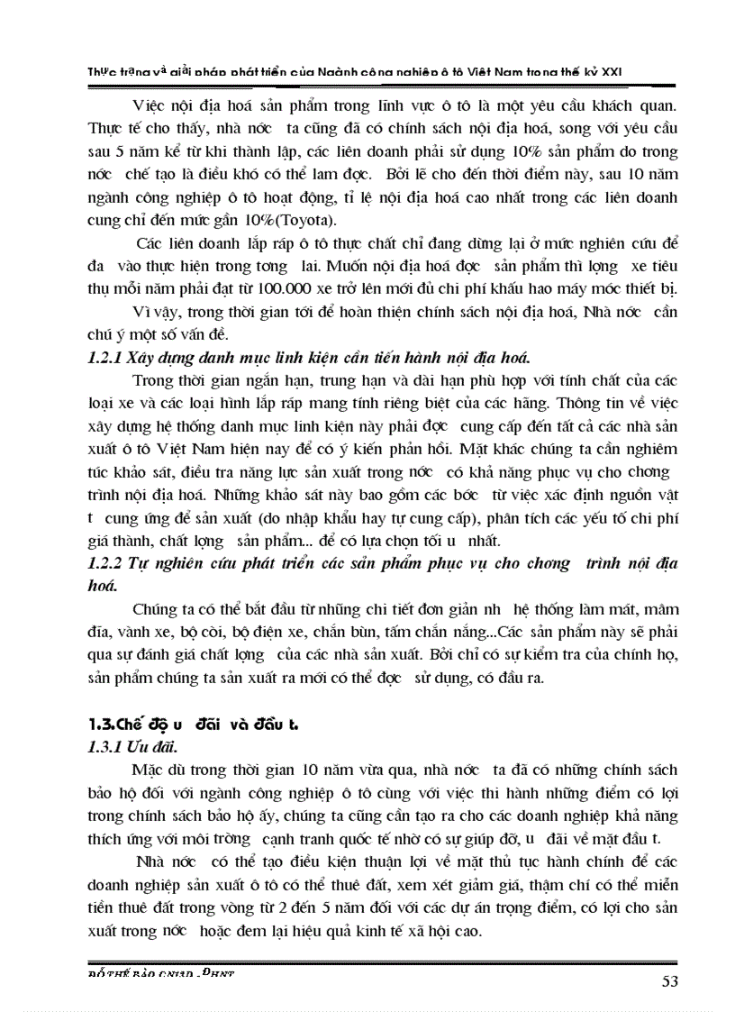 image for page Thực trạng và giải pháp phát triển của Ngành công nghiệp ô tô Việt Nam trong thế kỷ XXI