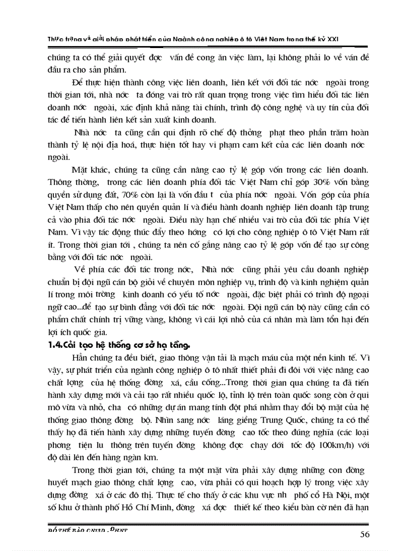 image for page Thực trạng và giải pháp phát triển của Ngành công nghiệp ô tô Việt Nam trong thế kỷ XXI