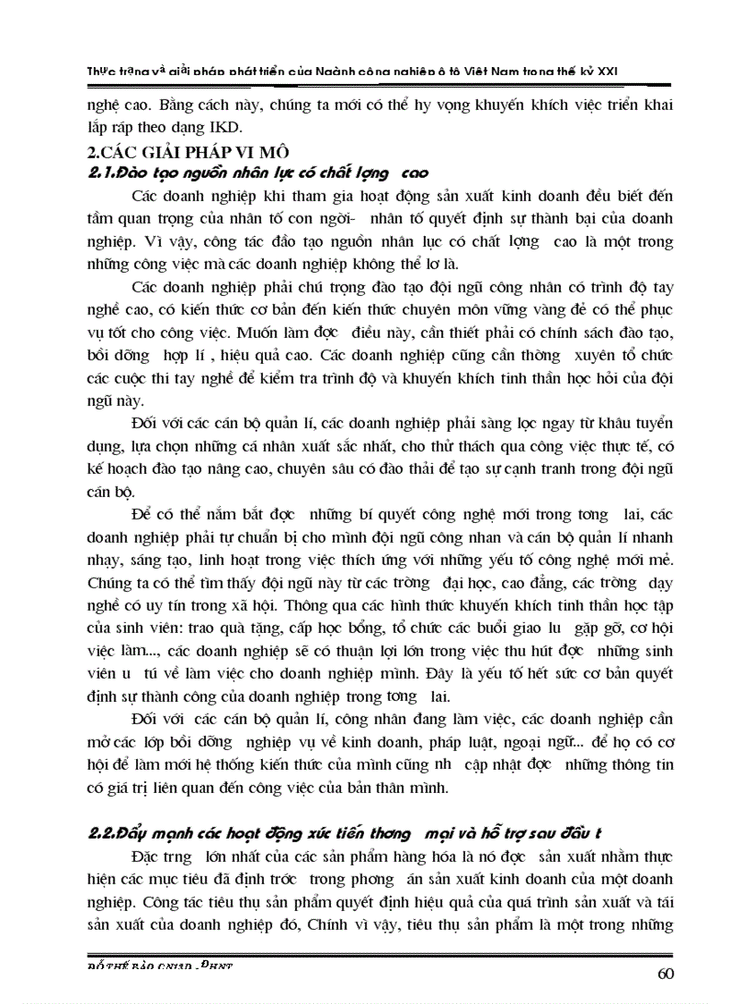 image for page Thực trạng và giải pháp phát triển của Ngành công nghiệp ô tô Việt Nam trong thế kỷ XXI