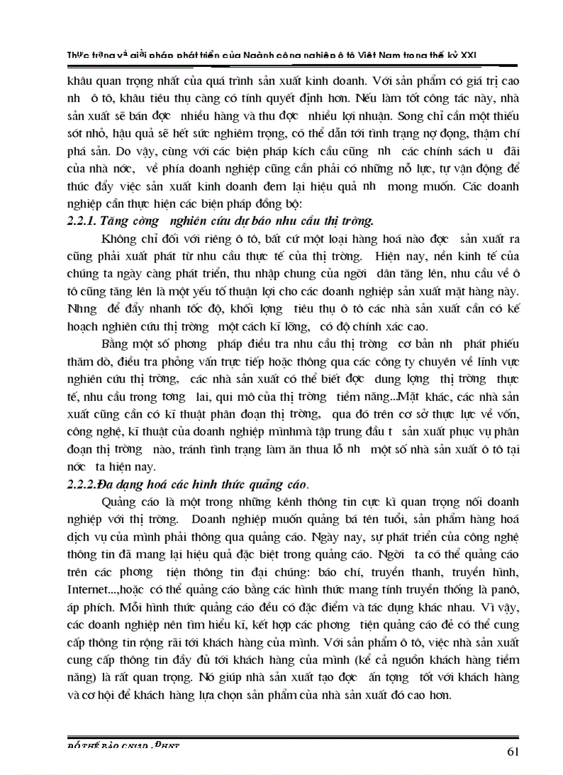 image for page Thực trạng và giải pháp phát triển của Ngành công nghiệp ô tô Việt Nam trong thế kỷ XXI