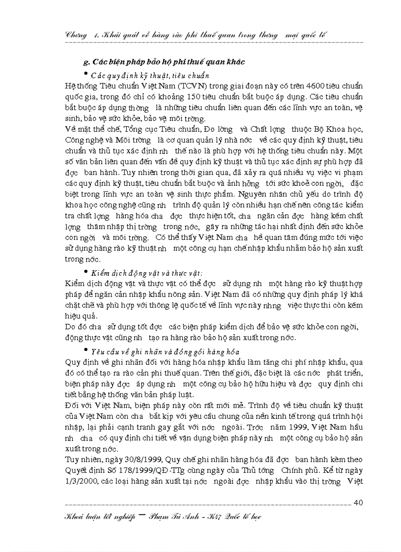 image for page Hoàn thiện hệ thống biện pháp bảo hộ phi thuế của Việt Nam trong tiến trình gia nhập WTO