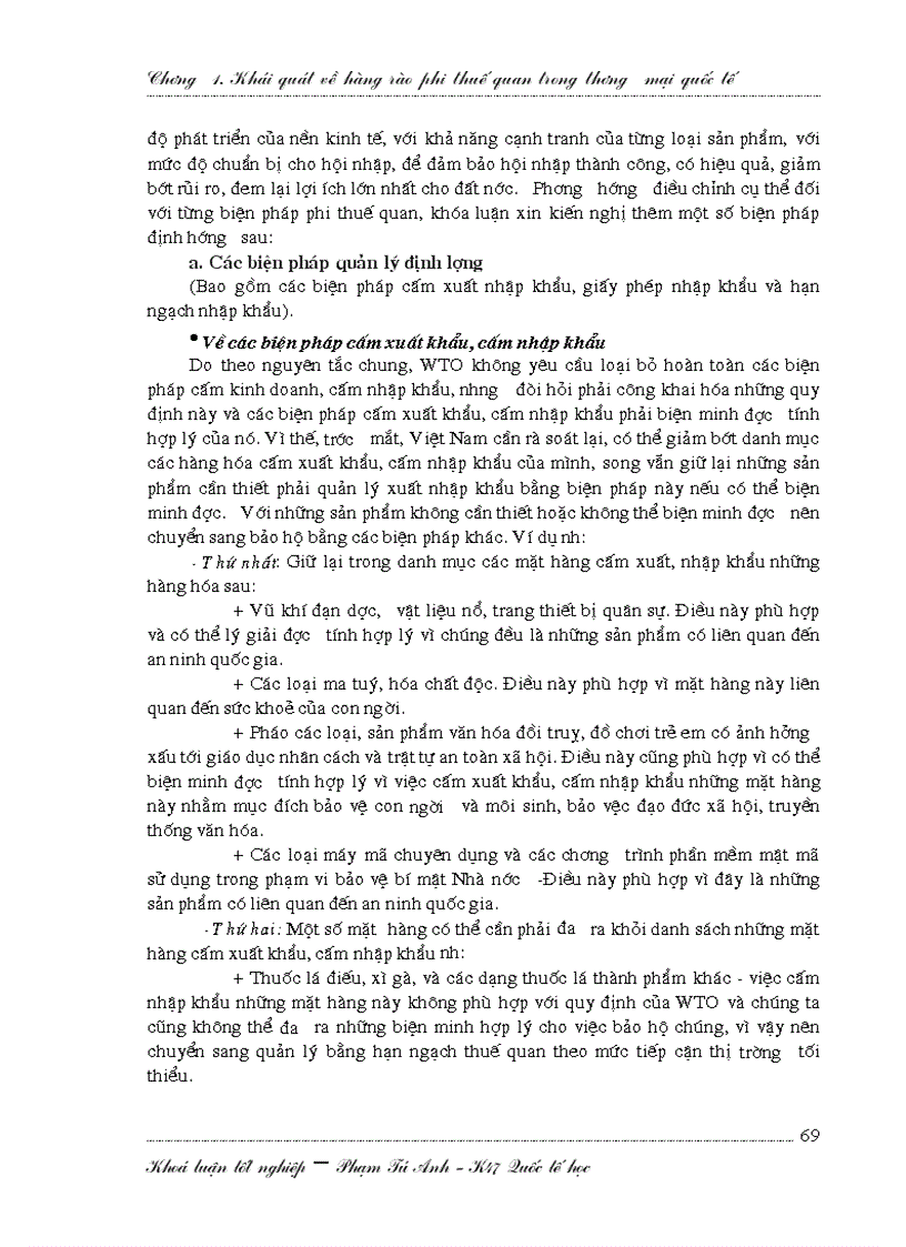 image for page Hoàn thiện hệ thống biện pháp bảo hộ phi thuế của Việt Nam trong tiến trình gia nhập WTO