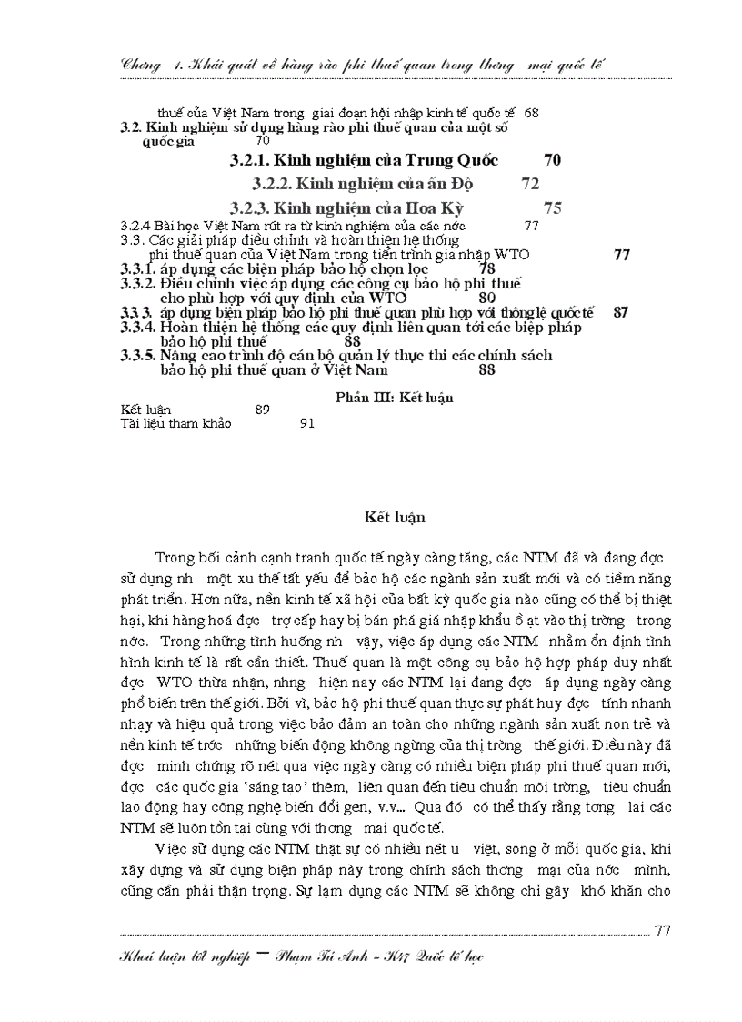 image for page Hoàn thiện hệ thống biện pháp bảo hộ phi thuế của Việt Nam trong tiến trình gia nhập WTO