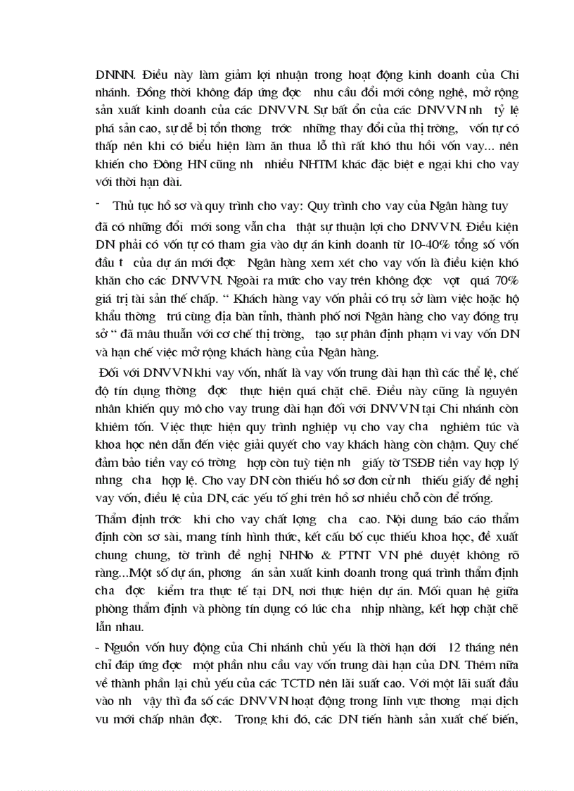 image for page Một số giải pháp nâng cao chất lượng tín dụng đối với các doanh nghiệp vừa và nhỏ tại Chi nhánh Ngân hàng nông nghiệp và phát triển nông thôn Đông Hà Nội