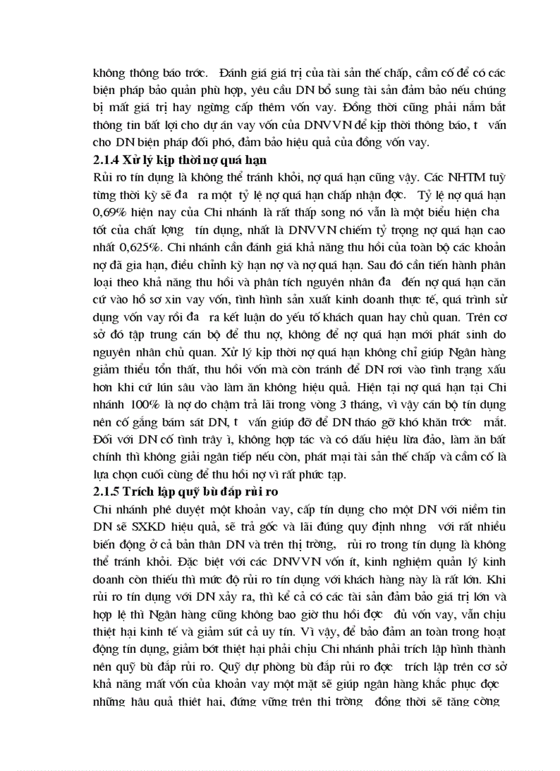 image for page Một số giải pháp nâng cao chất lượng tín dụng đối với các doanh nghiệp vừa và nhỏ tại Chi nhánh Ngân hàng nông nghiệp và phát triển nông thôn Đông Hà Nội