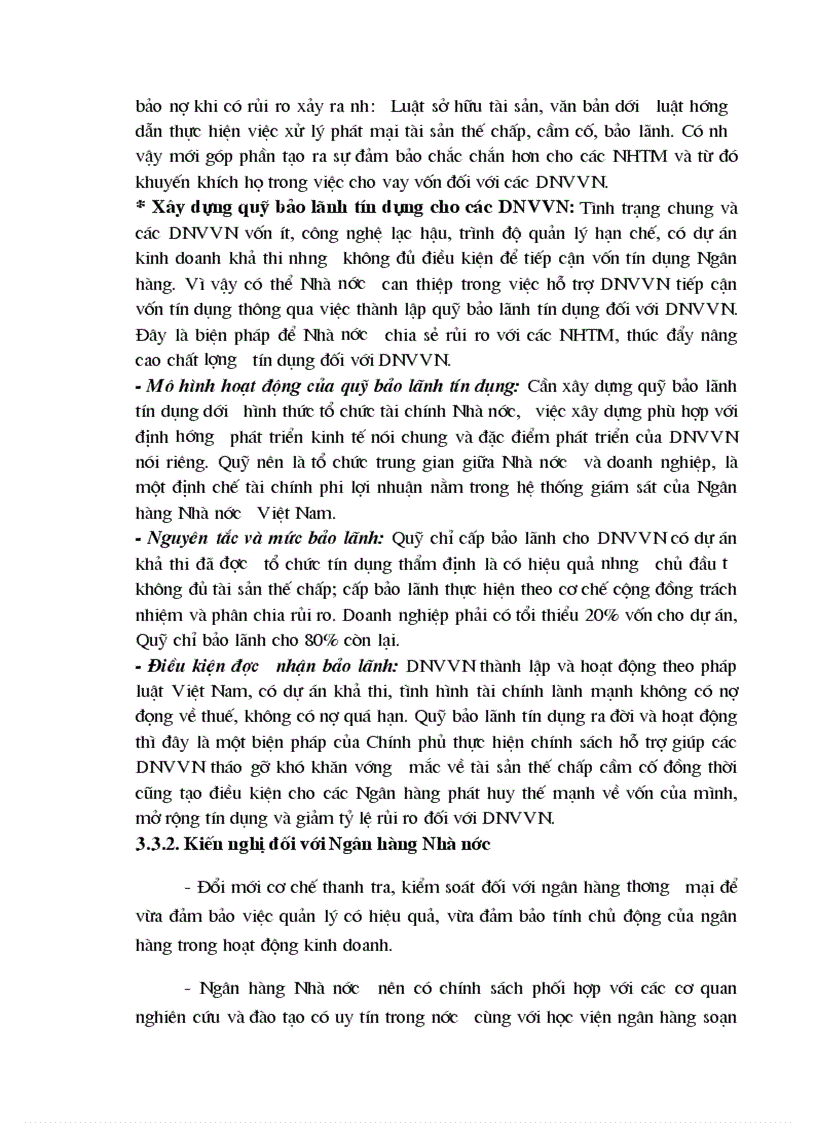 image for page Một số giải pháp nâng cao chất lượng tín dụng đối với các doanh nghiệp vừa và nhỏ tại Chi nhánh Ngân hàng nông nghiệp và phát triển nông thôn Đông Hà Nội