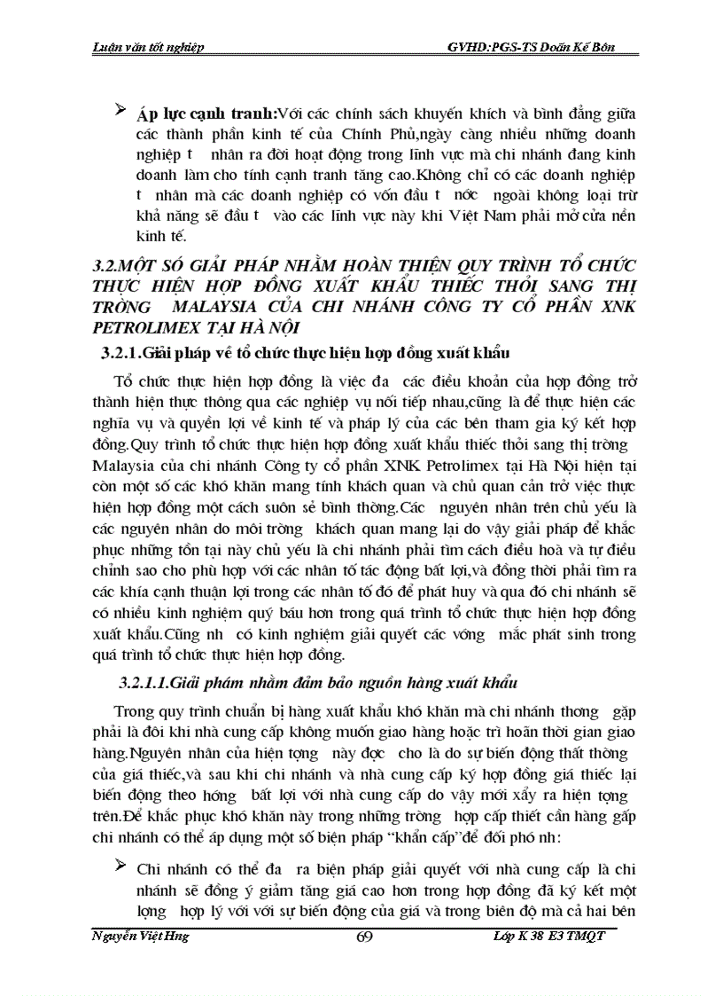 image for page Hoàn thiện quy trình tổ chức thực hiện hợp đồng xuất khẩu thiếc thỏi sang thị trường Malaysia của chi nhánh Công ty cổ phần XNK Petrolimex tại Hà Nội