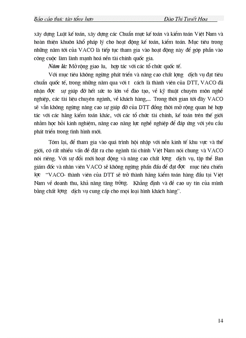 image for page Công ty Kiểm toán VN VACO