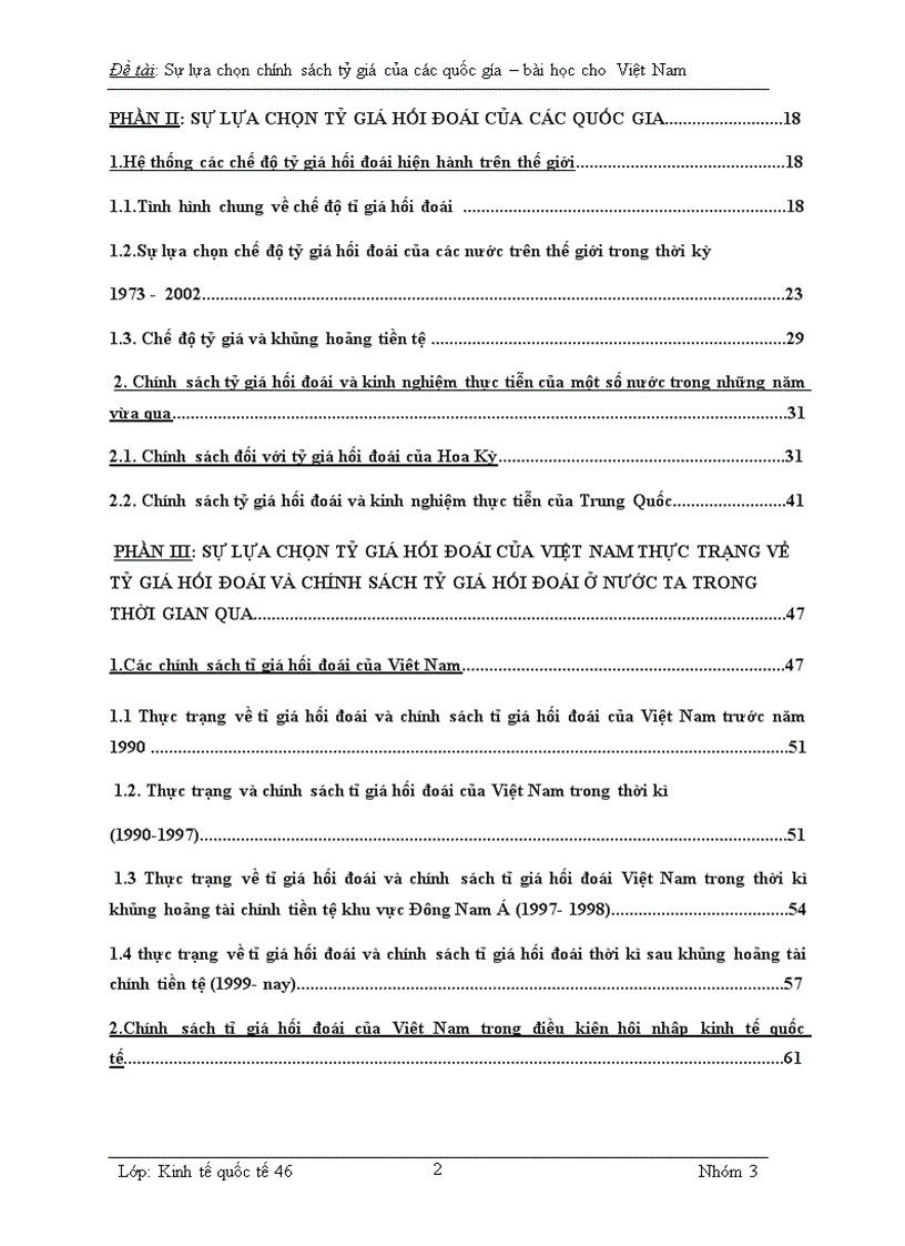 image for page Sự lựa chọn tỉ giá hối đoái của các nước và bài học cho Việt Nam