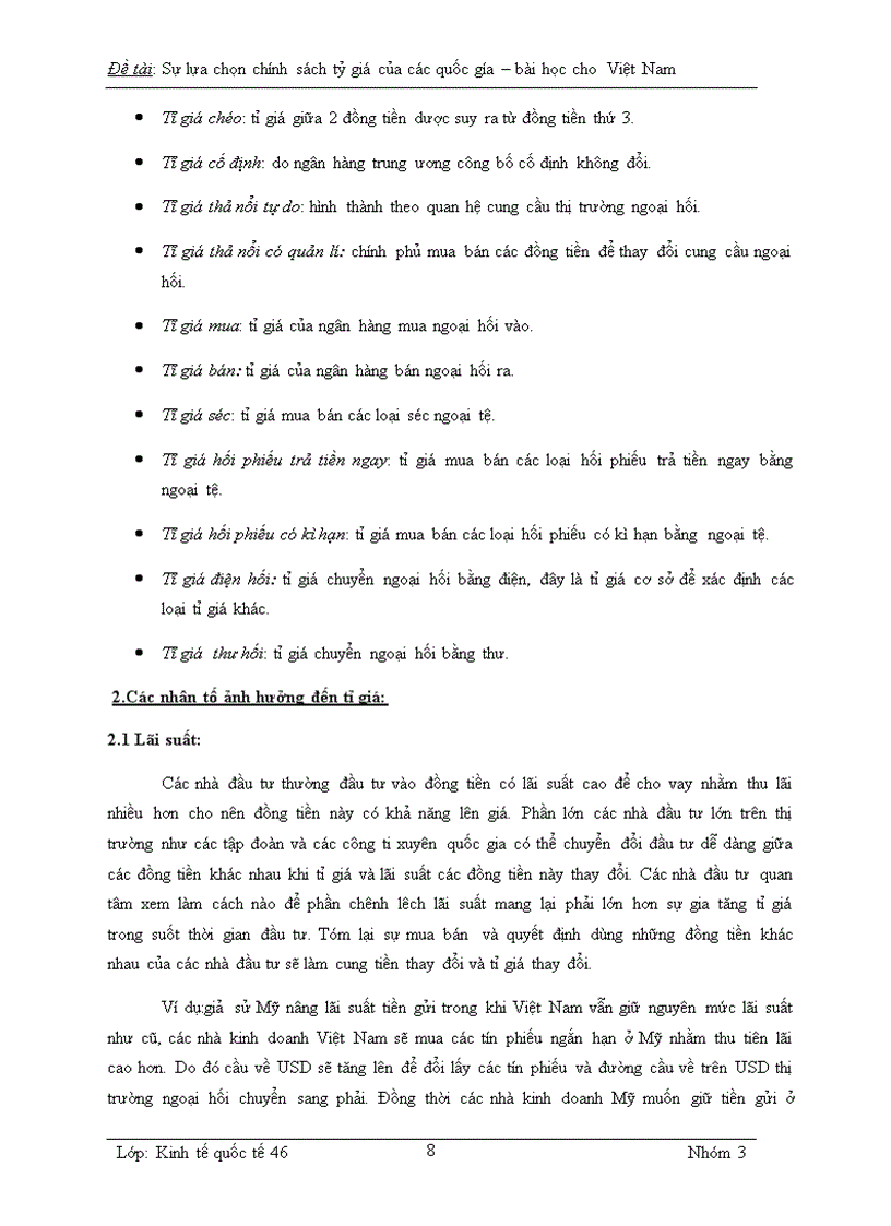 image for page Sự lựa chọn tỉ giá hối đoái của các nước và bài học cho Việt Nam