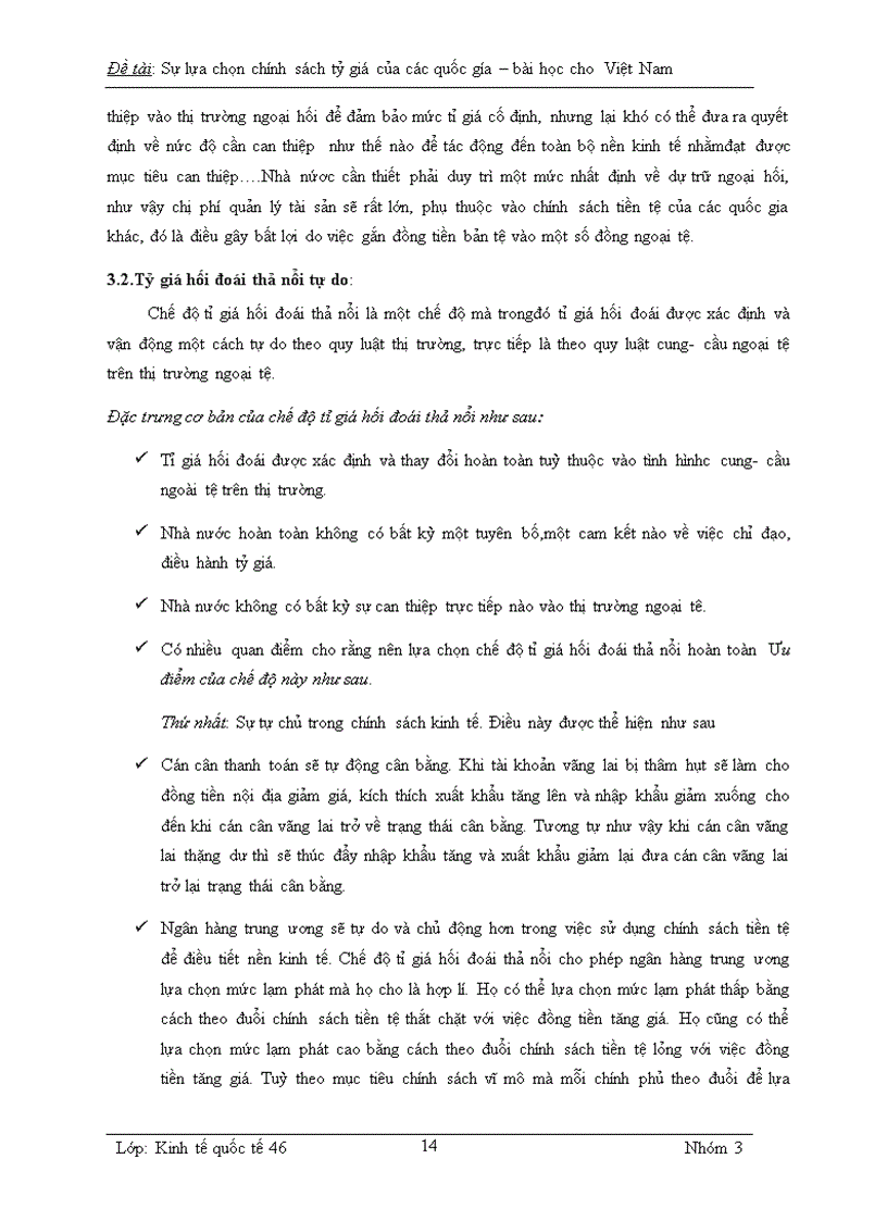 image for page Sự lựa chọn tỉ giá hối đoái của các nước và bài học cho Việt Nam