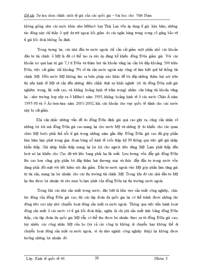 image for page Sự lựa chọn tỉ giá hối đoái của các nước và bài học cho Việt Nam