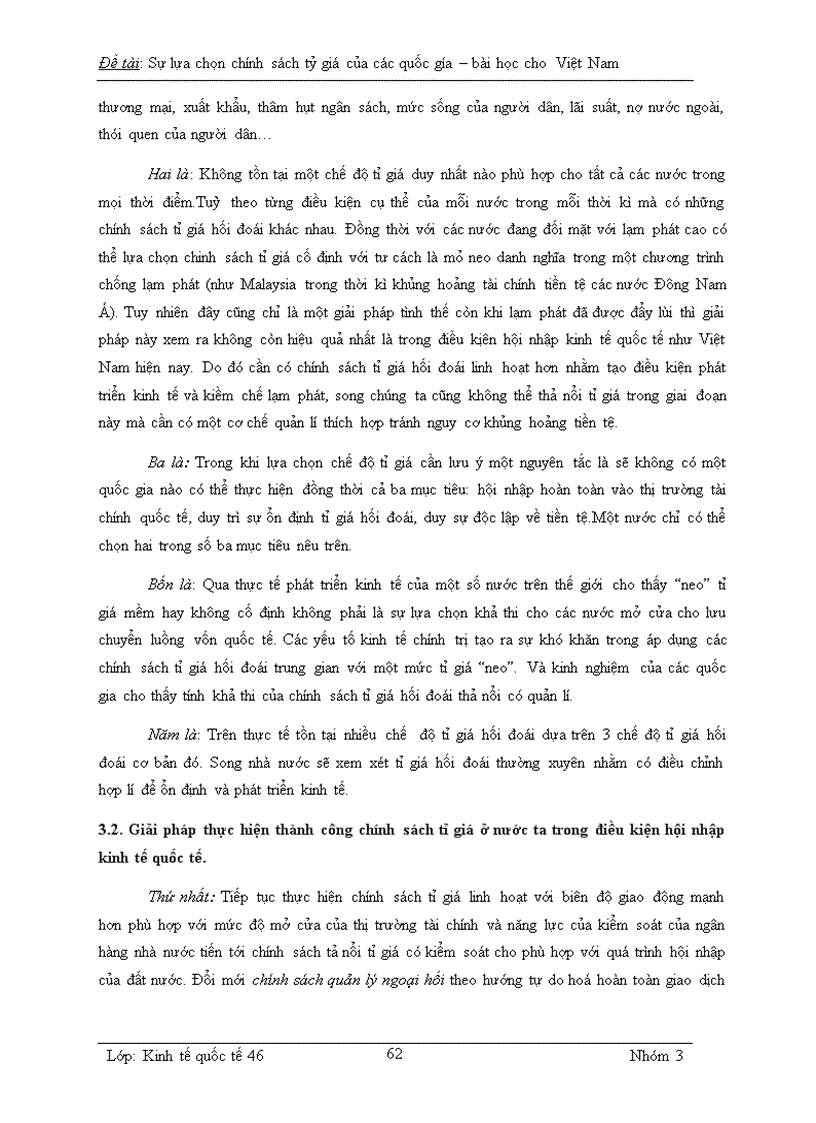 image for page Sự lựa chọn tỉ giá hối đoái của các nước và bài học cho Việt Nam