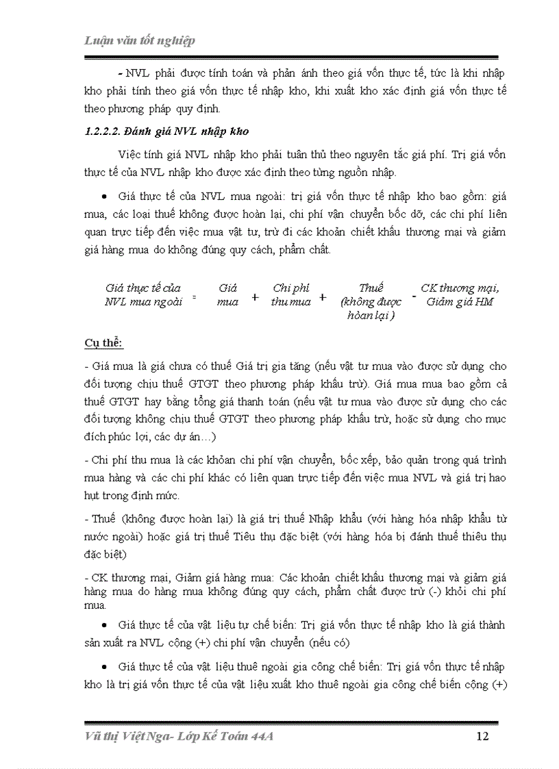 image for page Hoàn thiện công tác kế toán nguyên vật liệu tại công ty cổ phần May 40 Hà Nội