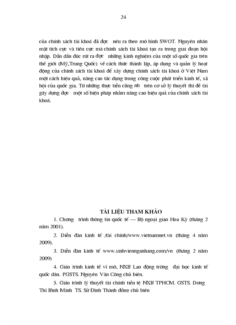 image for page Chính sách tài khóa và vận dụng ở việt nam trong giai đoạn hiện nay