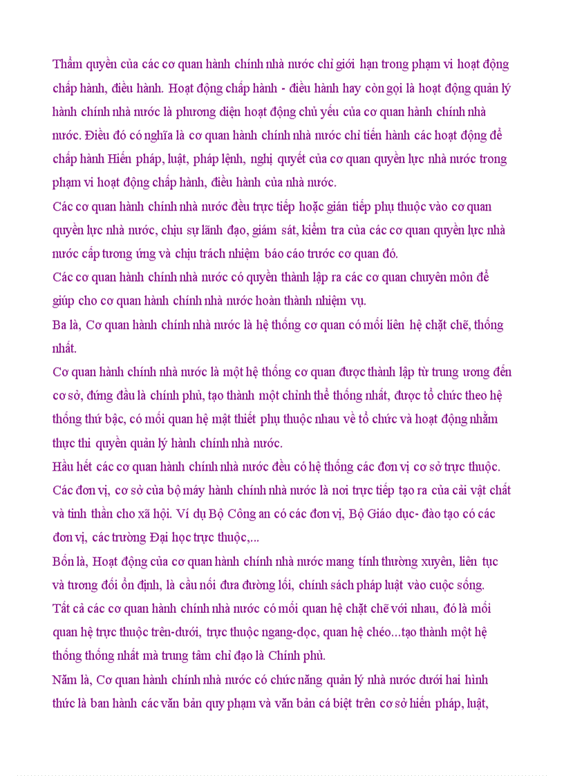 image for page Đặc điểm của cơ quan nhà nước