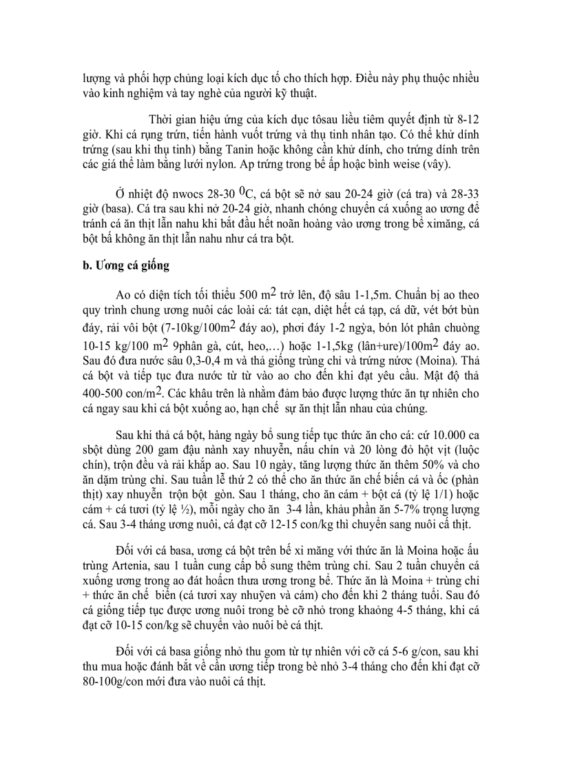 image for page Kỹ thuật nuôi CÁ TRA BASA TRONG BÈ